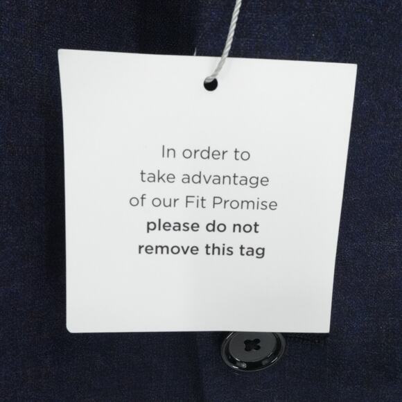 Indochino Sport Coat 40r Blue Wool Silk 2 Button Notch Lapel Made To Measure - Picture 13 of 14